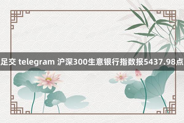 足交 telegram 沪深300生意银行指数报5437.98点