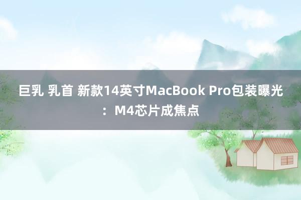 巨乳 乳首 新款14英寸MacBook Pro包装曝光：M4芯片成焦点